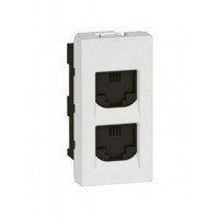 2 x 2 L. (Shutter) Tel jack (socket) - 2M